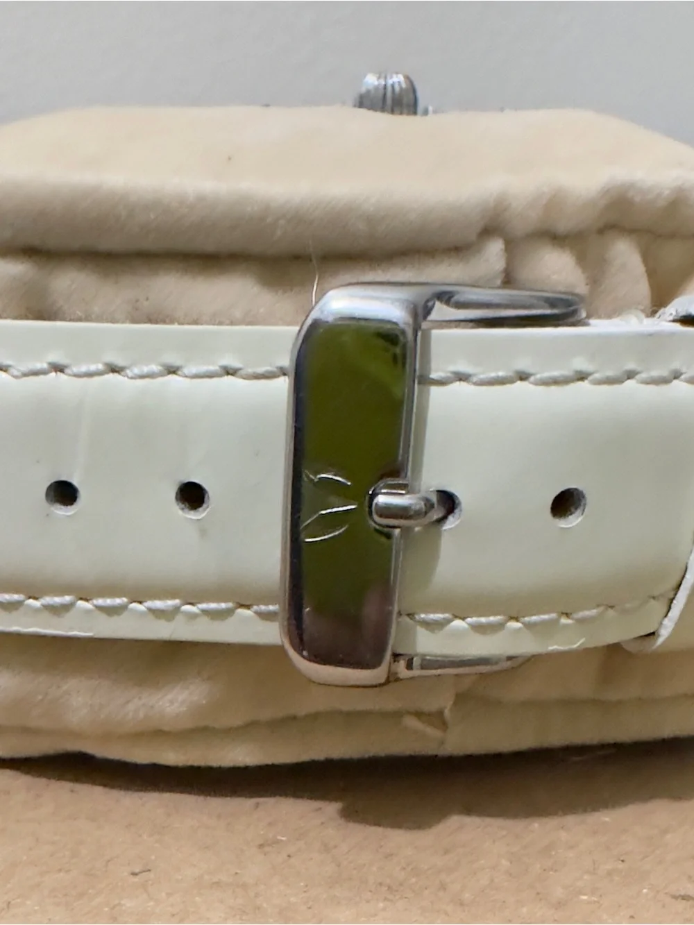 Techomarine Stainless Steel Chronograph Watch with Mother-of-Pearl Dial. Leather